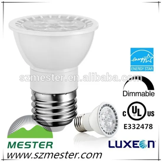 UL CUL Energy Star dimmable COB par16 7w e26