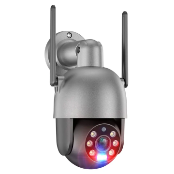 WiFi PTZ Dome Camera with Built-in Mic, Speaker, and Cell Phone App for Two-Way Voice Audio
