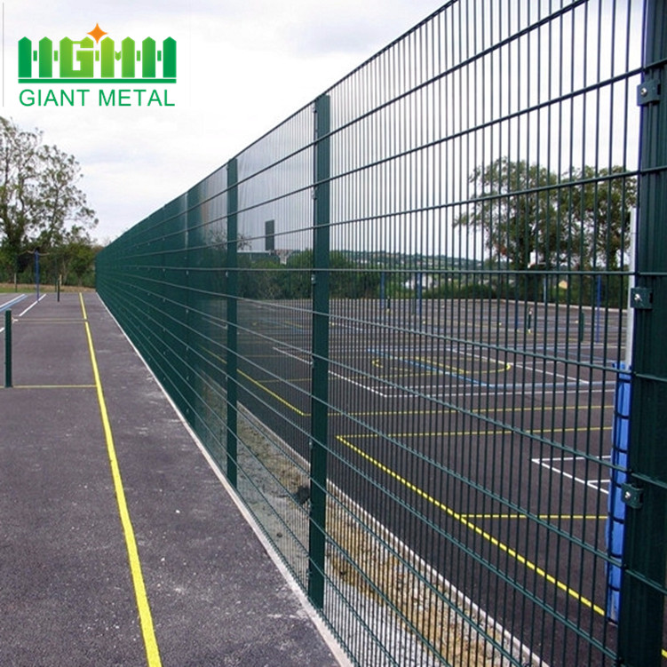 double horizontal wire hot dip galvanized surface fence