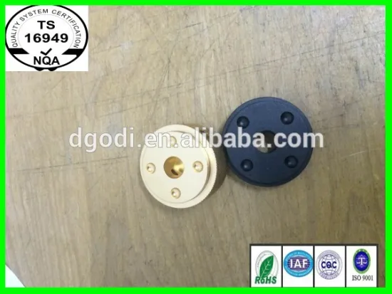 Black Aluminum Rotary Control Potentiometer Knob 25mm x 15mm