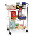 3 Tier Metal Kitchen Storage Torellley med hjul