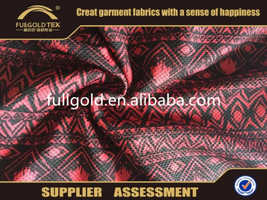 Wholesale Trendy Design Knitted Print Bird's Eye Fabric For Fashion Upholstery