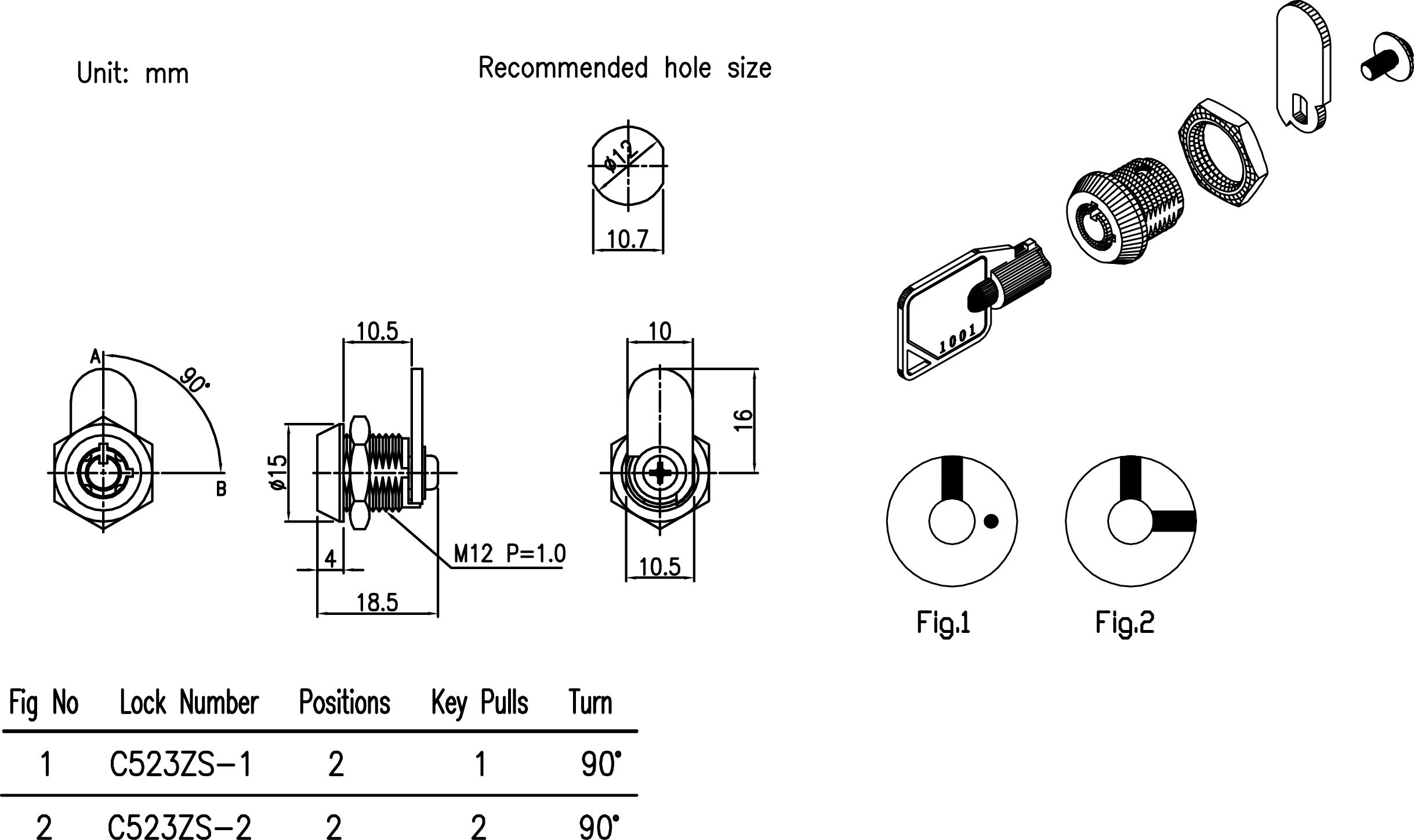 Mechanical Key Lock