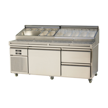 พิซซ่าสแตนเลสอุณหภูมิอุณหภูมิคู่ Workbench PZ 5700 TN