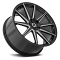 20 22 Staggered custom wheels black milling rims