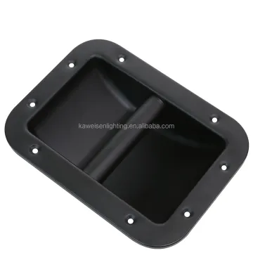 Black Steel Bar Handle with 8 Holes for Audio Player and Speaker Cover