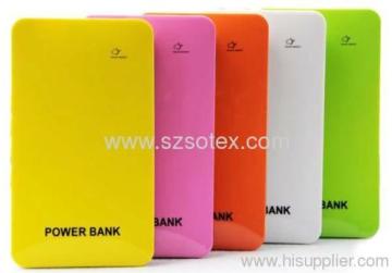 Thin Portable Power Bank With Touch Switch 