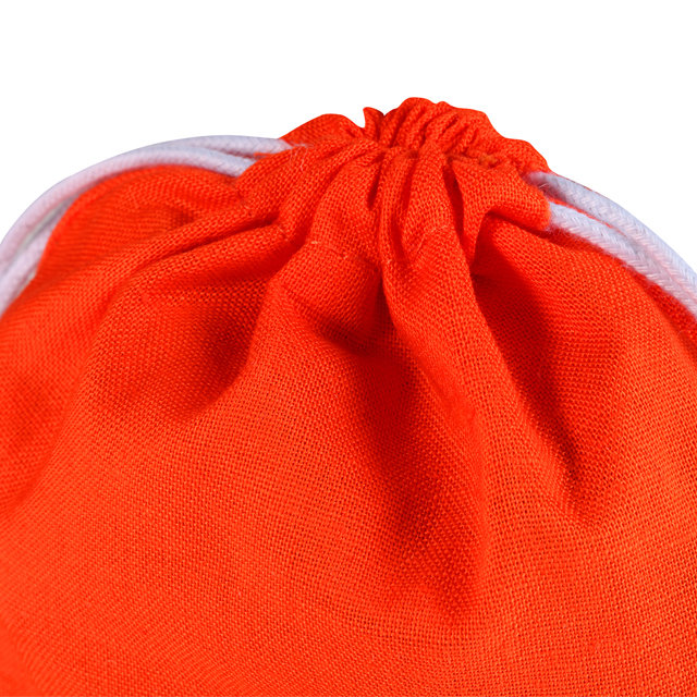 Design orange jute bag 001