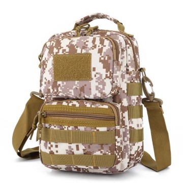 Προσαρμοσμένο λογότυπο Tactical Camo Messenger Bag για υπαίθρια πεζοπορία και ταξίδια ανδρών