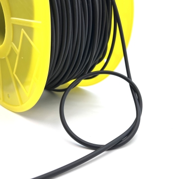 Black Flexible High Strength Rubber Cords FKM HNBR NBR EPDM