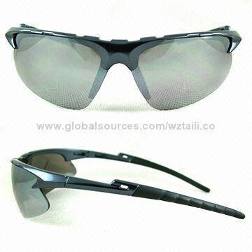 Sports Sunglasses, Polycarbonate Frame and Changeable PC Lens, Meets CE, FDA, Revo Lens, UV400