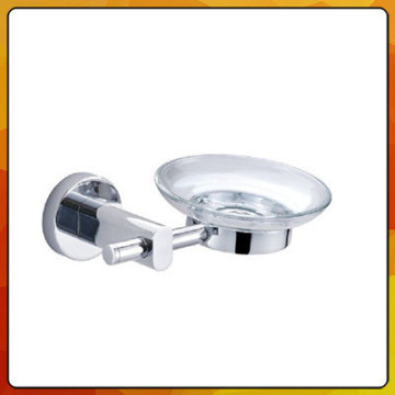 Glass soap dish with chrome plating brass hanging Soap holder 4070