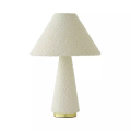 Dramatic Full Fabric Martha Cone Lamp Cream