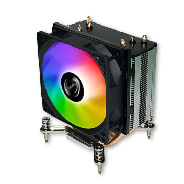 90mm 4 Heatpipe RGB CPU Intel LGA 115X, 1366, 2011, 2066 ve AMD Ryzen 5 3600x, 3400g, 2600x, 1500x için soğutucular