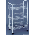 3 Tier Storage Cart dengan pegangan