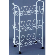 3 Tier Storage Cart dengan pegangan