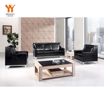 Eco-Friendly Modern Leather Sofa Set for Office Lounges