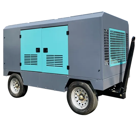 Industry diesel screw mobile air compressor