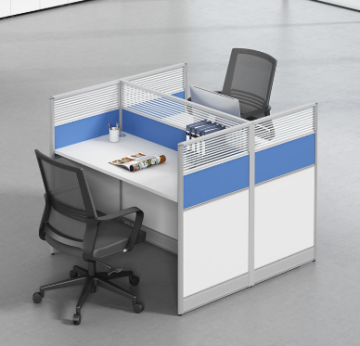 2-Person Face-to-Face Office Partition Workstation