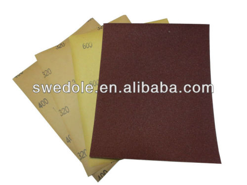 aluminum oxide sanding paper/handmade sanding paper