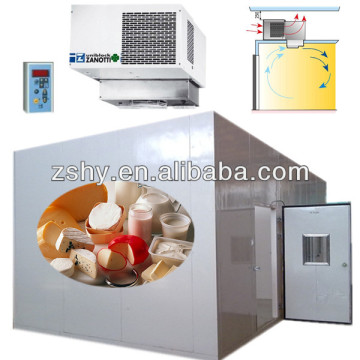 chilled cold storage room to refrigerated storage milk and yogurt