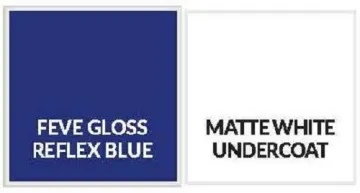 Feve Gloss Reflex Blue Aluminium Sheet