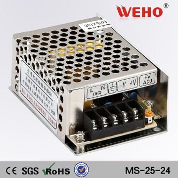 25Wミニサイズスイッチモード電源120-370VDC入力24V SMPS