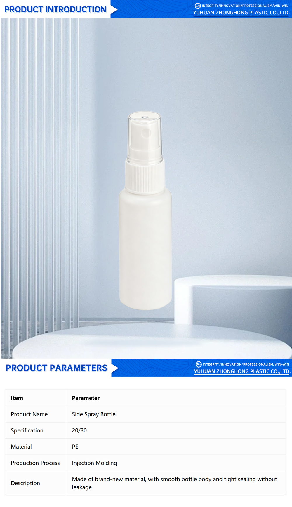 Precision Side Spray Bottle for Clinical Care Use X