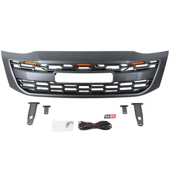 LED Bumper Front Grill Car Grille Parilla for Hilux Vigo 2015-2018