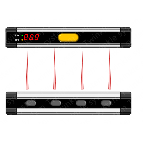 Electronic shelf label system PVR array light