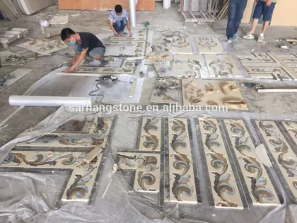 waterjet marble border designs