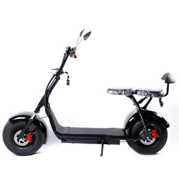 18 Inch Double Seat Electric Scooter with Front Suspension and Backrest - Affordable Adult Scooter