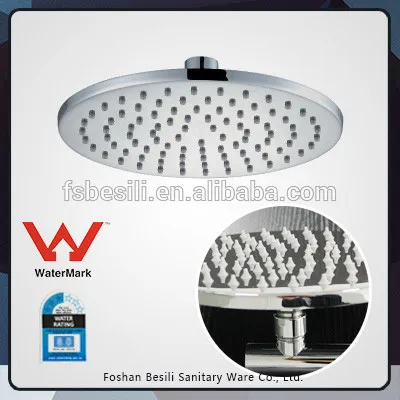 watermark brass chrome round wall mount shower head with WELS certificate ARB1056