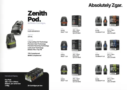 ZGAR Zenith Pod Refillable Cartridges