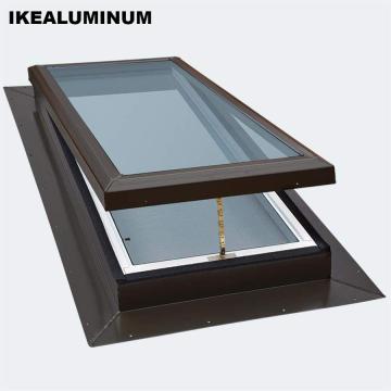 Ikealuminum 2024 Aluminum Window Factory: Skylight Roof Window with Remote Electric Fire Skylight