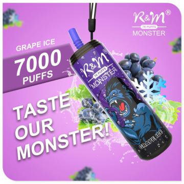 R &amp; M Monster는 7000 퍼프 키트 도매를 쳤다