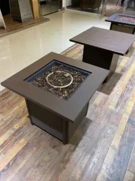 Linka 50, 000 BTU Outdoor Patio Firepit Table Propane Gas Fire Pit