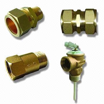 Solar Water Heater Copper Fitting, Includes Relief Valve