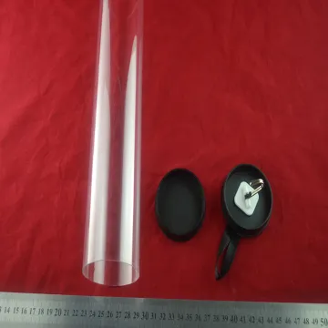 Custome made clear plastic hair extensions packaging tube