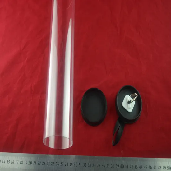 Custome made clear plastic hair extensions packaging tube