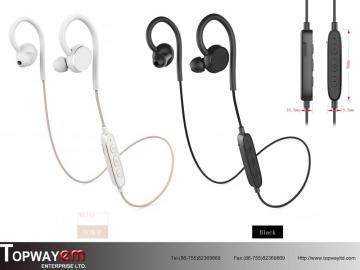 Pluetooth 5.0 أذن رياضية مضادة للانحدار مع بطارية مزدوجة