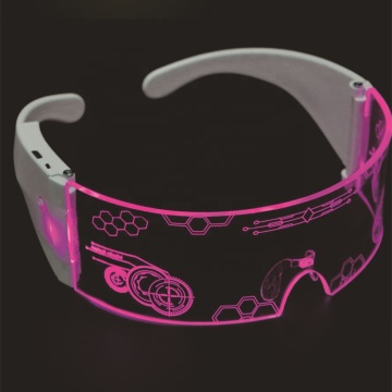Colorful Luminous LED Glasses - USB Rechargeable for Dancing, Night Vision & Cycling