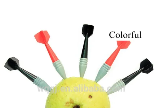 Creative Colorful Darts Shape Fruit Snack Dessert Forks Holder Party Dessert Snack Salad Fruit Fork Darts Holder Set