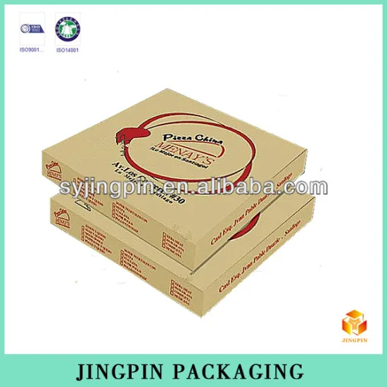 customized rigid pizza packaging box with printing