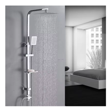 China Factory Supplier Wholesale Stainless Steel Single Cold Water Bathroom Faucet Shower Column Set
