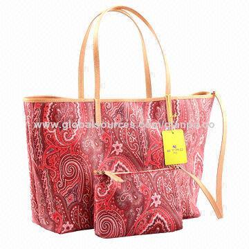 Ladies' Print Shopping Organizer Tote Beach Bag in Various Colours, OEM/ODM Orders are Welcome