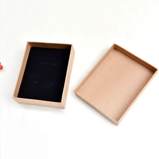 Customized top-quality Kraft Paper Necklace Box
