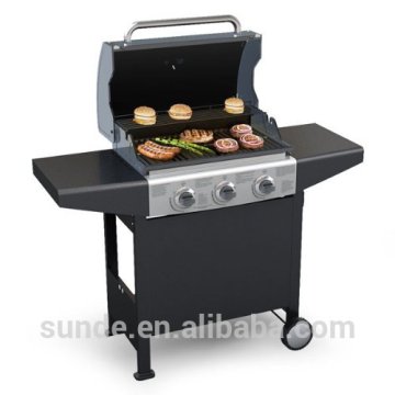 CSA & CE approved gas bbq grill 3 main burner + 1 side burner
