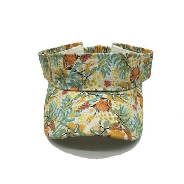 Wholesale Sublimation Printed Adjustable Sun Visor Caps