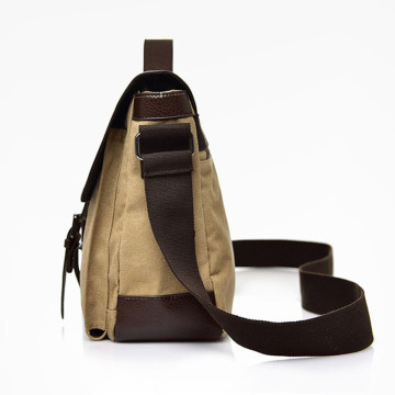 Canvas aktetas messenger bag voor mannen